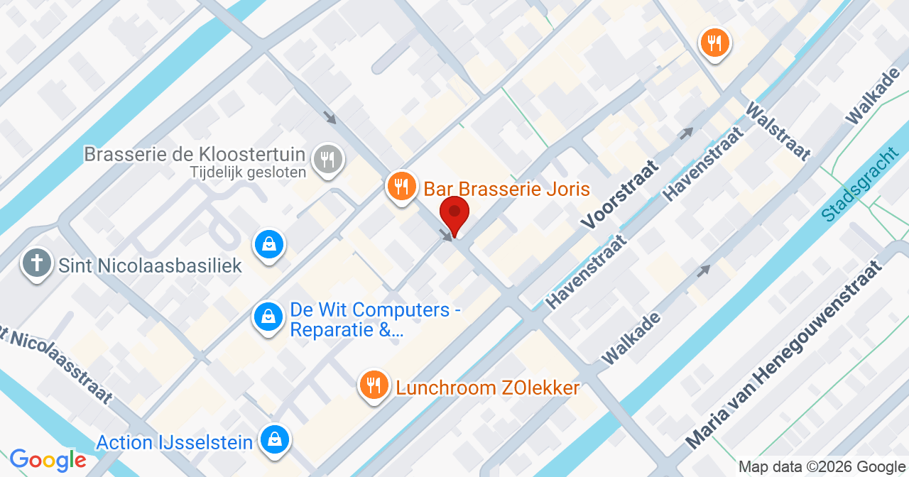 Kaart van het incident in IJsselstein met berekende routes vanaf gealarmeerde posten