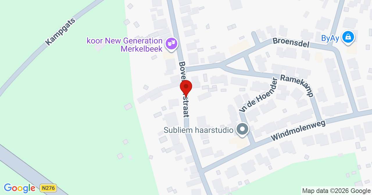 Kaart van het incident in Merkelbeek met berekende routes vanaf gealarmeerde posten