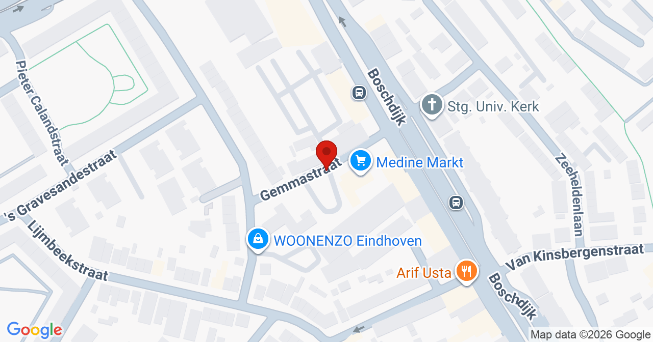 Kaart van het incident in Eindhoven met berekende routes vanaf gealarmeerde posten