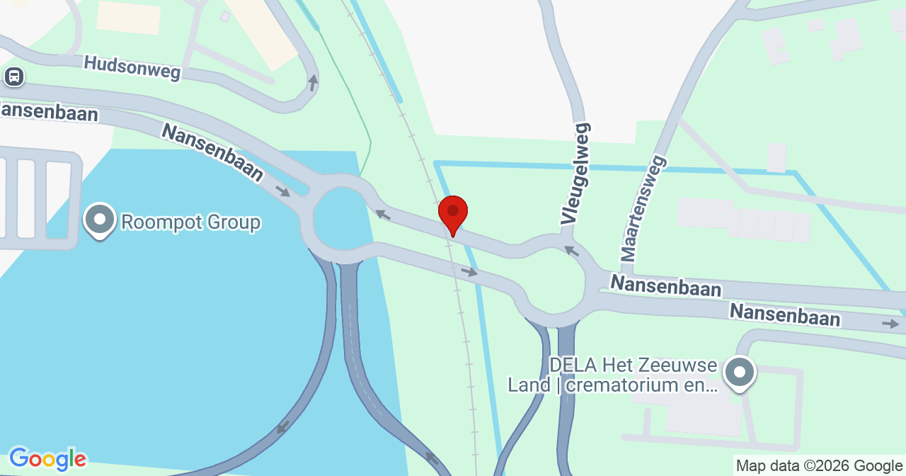 Kaart van het incident in Goes met berekende routes vanaf gealarmeerde posten