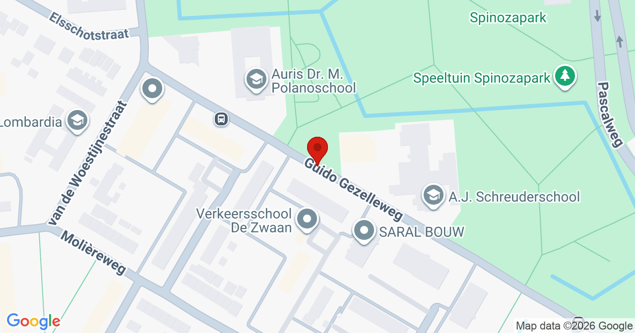 Kaart van het incident in Rotterdam met berekende routes vanaf gealarmeerde posten