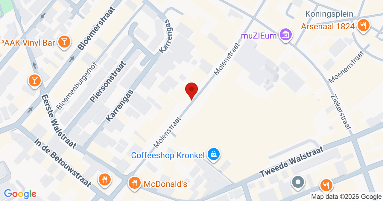 Kaart van het incident in Nijmegen met berekende routes vanaf gealarmeerde posten