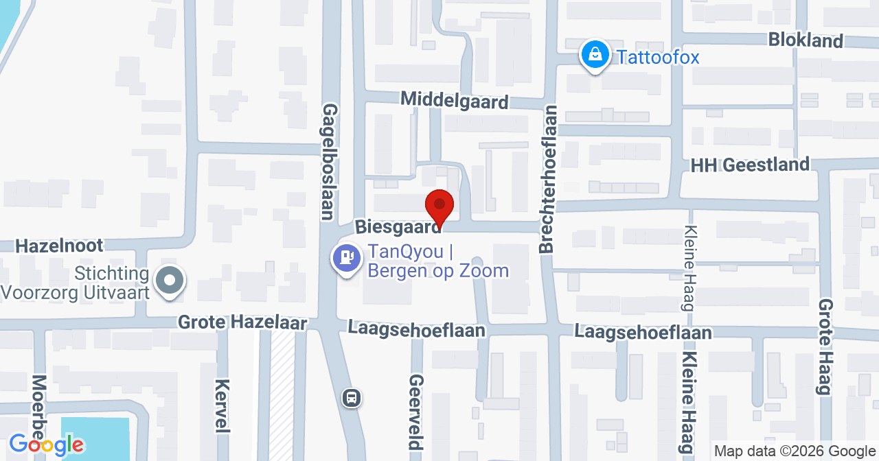 Kaart van het incident in Bergen op Zoom met berekende routes vanaf gealarmeerde posten