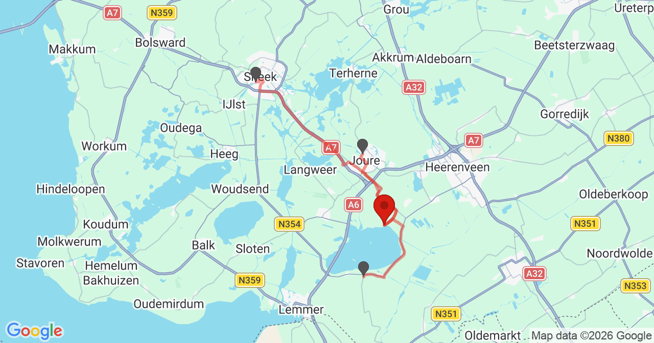 Kaart van het incident in Rohel met berekende routes vanaf gealarmeerde posten