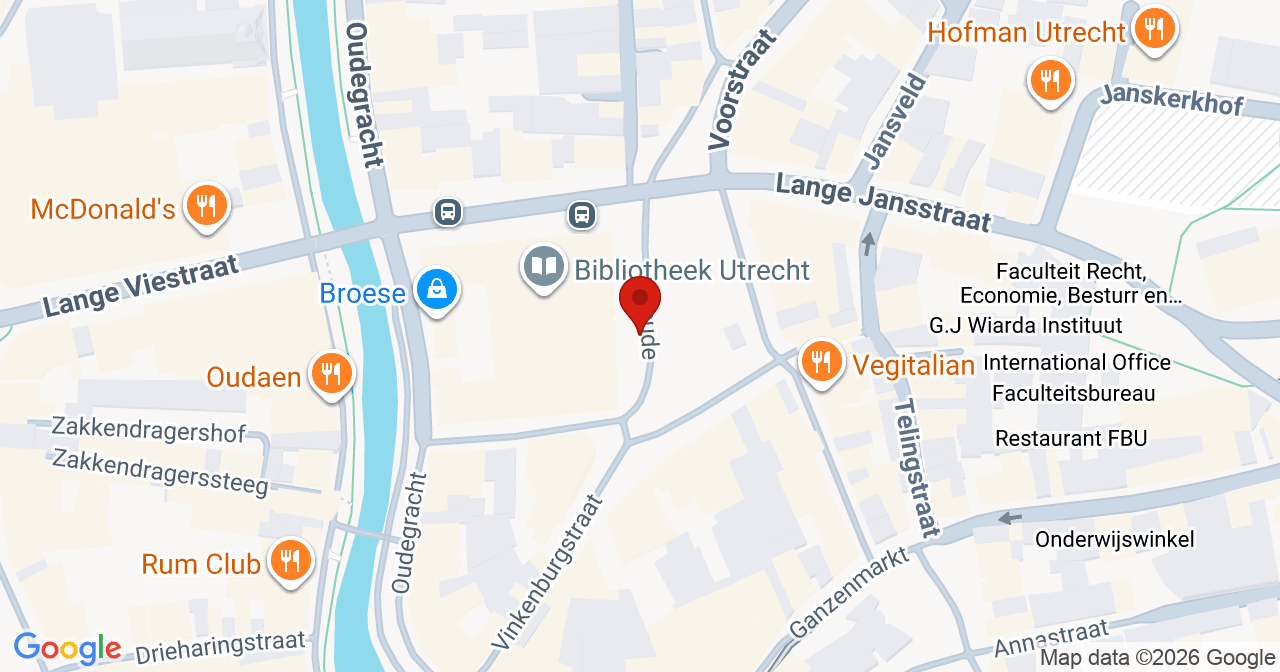 Kaart van het incident in Utrecht met berekende routes vanaf gealarmeerde posten