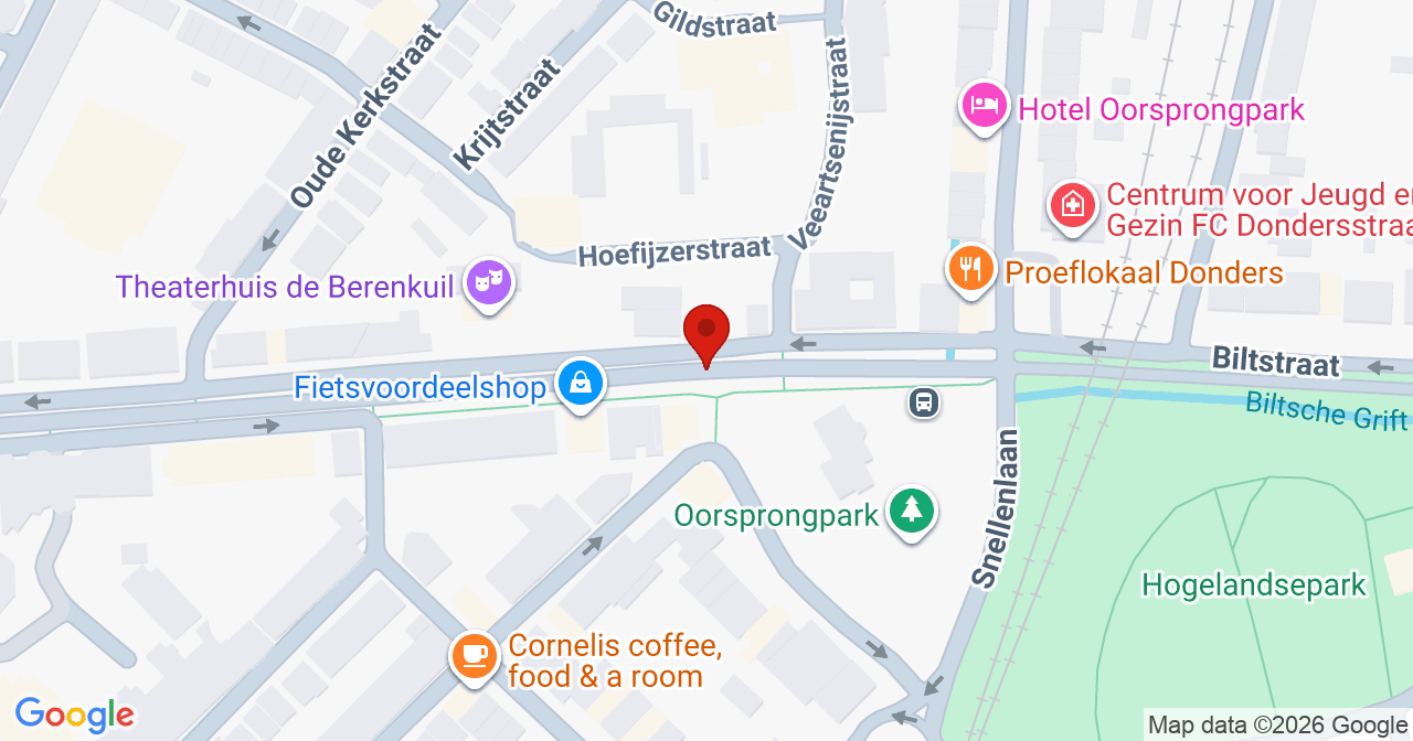 Kaart van het incident in Utrecht met berekende routes vanaf gealarmeerde posten