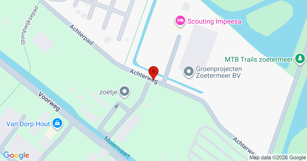 Kaart van het incident in Zoetermeer met berekende routes vanaf gealarmeerde posten