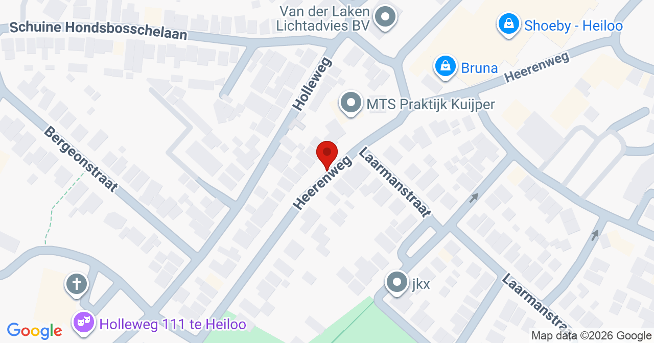 Kaart van het incident in Heiloo met berekende routes vanaf gealarmeerde posten