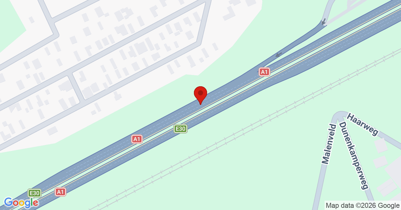 Kaart van het incident in Stroe met berekende routes vanaf gealarmeerde posten