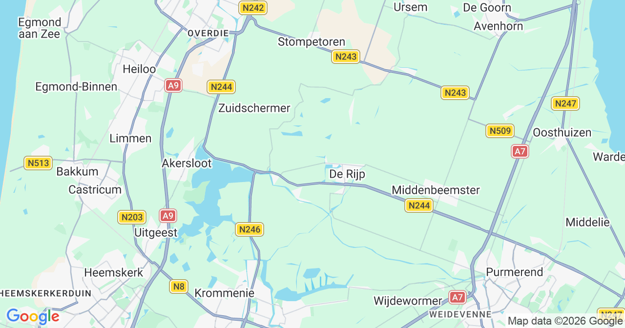 Kaart van het incident in Graft met berekende routes vanaf gealarmeerde posten