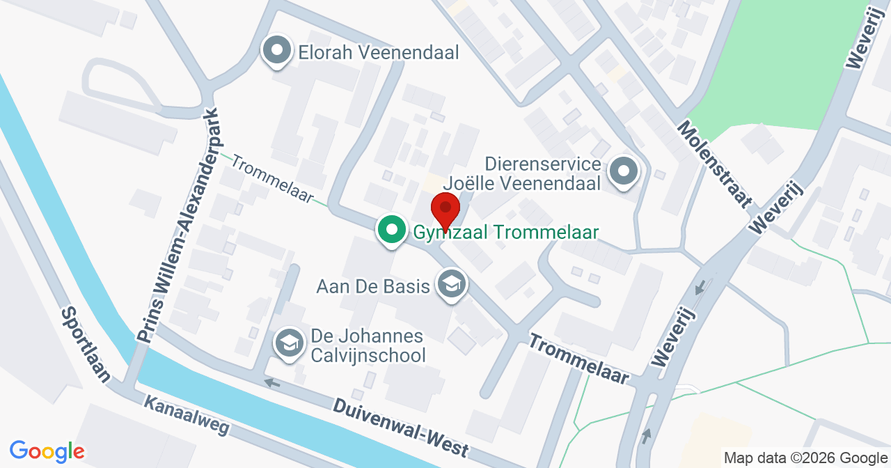 Kaart van het incident in Veenendaal met berekende routes vanaf gealarmeerde posten