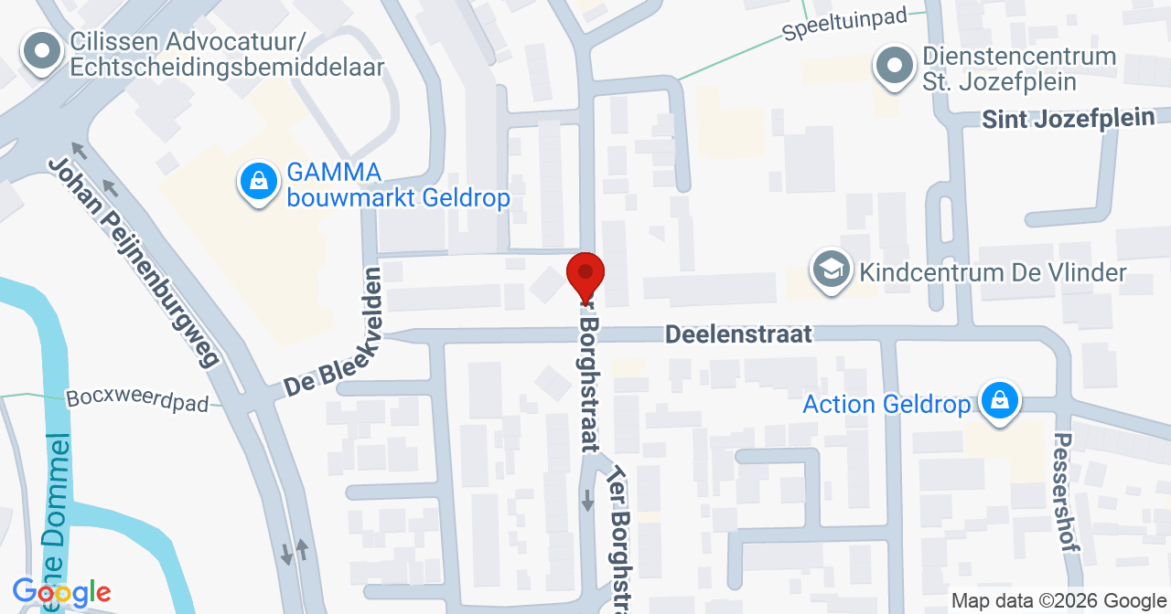 Kaart van het incident in Geldrop met berekende routes vanaf gealarmeerde posten
