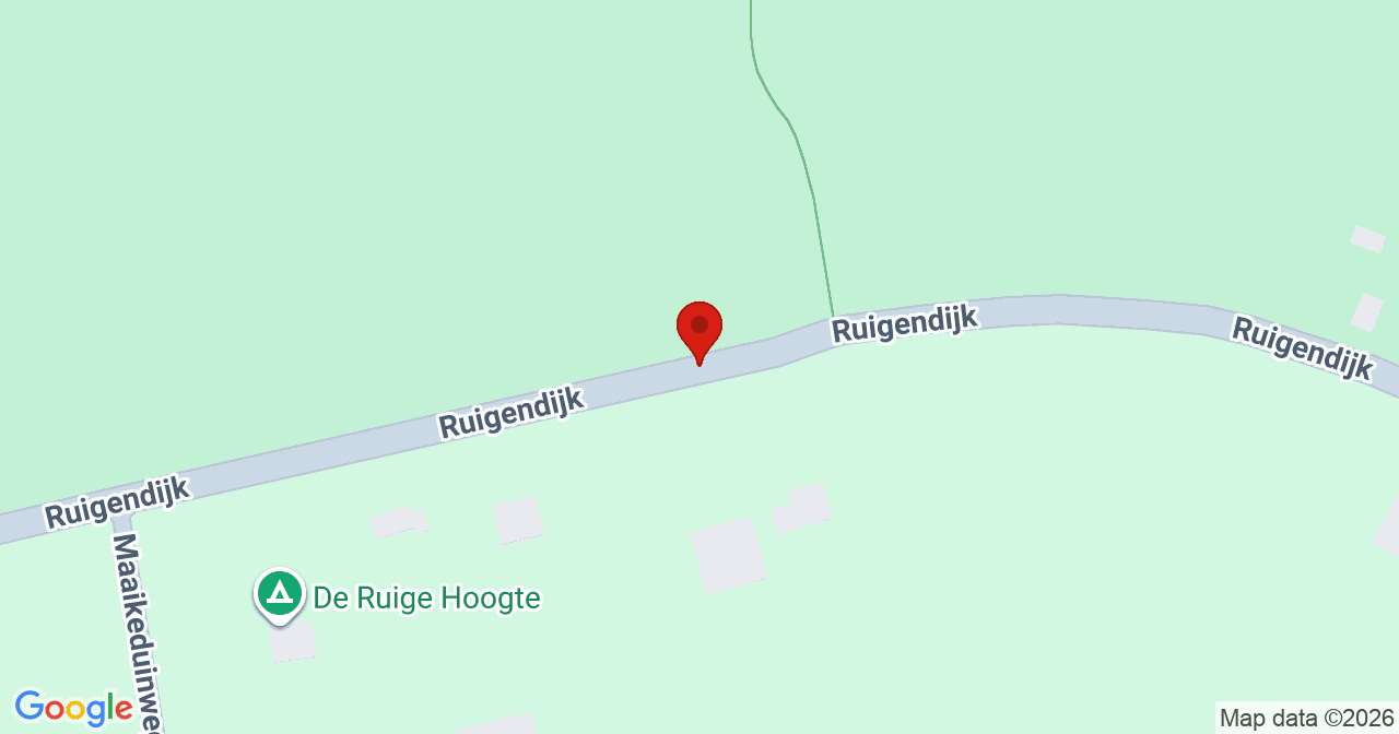 Kaart van het incident in De Koog met berekende routes vanaf gealarmeerde posten