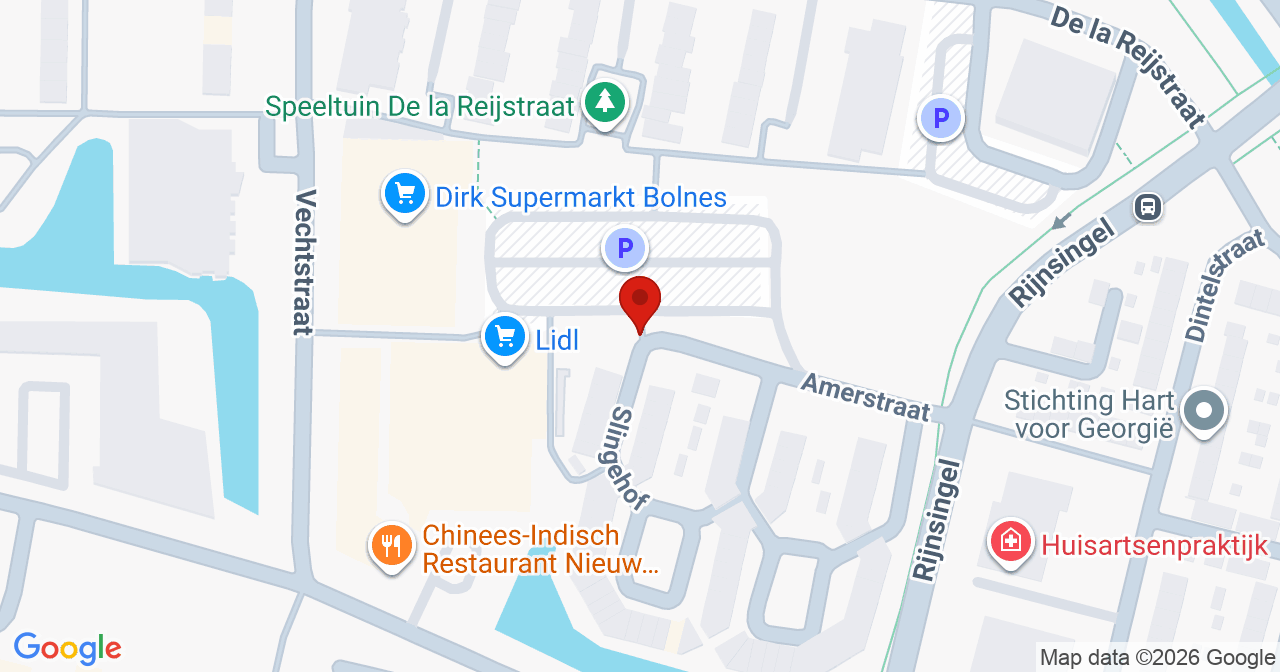 Kaart van het incident in Ridderkerk met berekende routes vanaf gealarmeerde posten