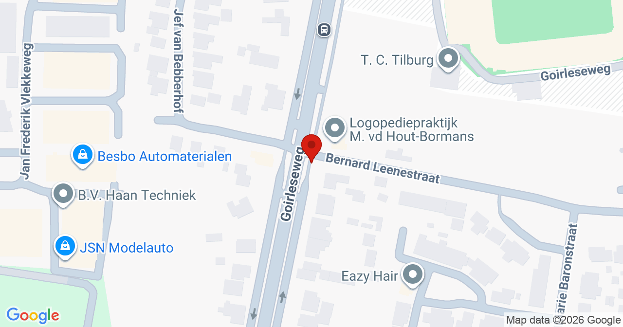 Kaart van het incident in Tilburg met berekende routes vanaf gealarmeerde posten