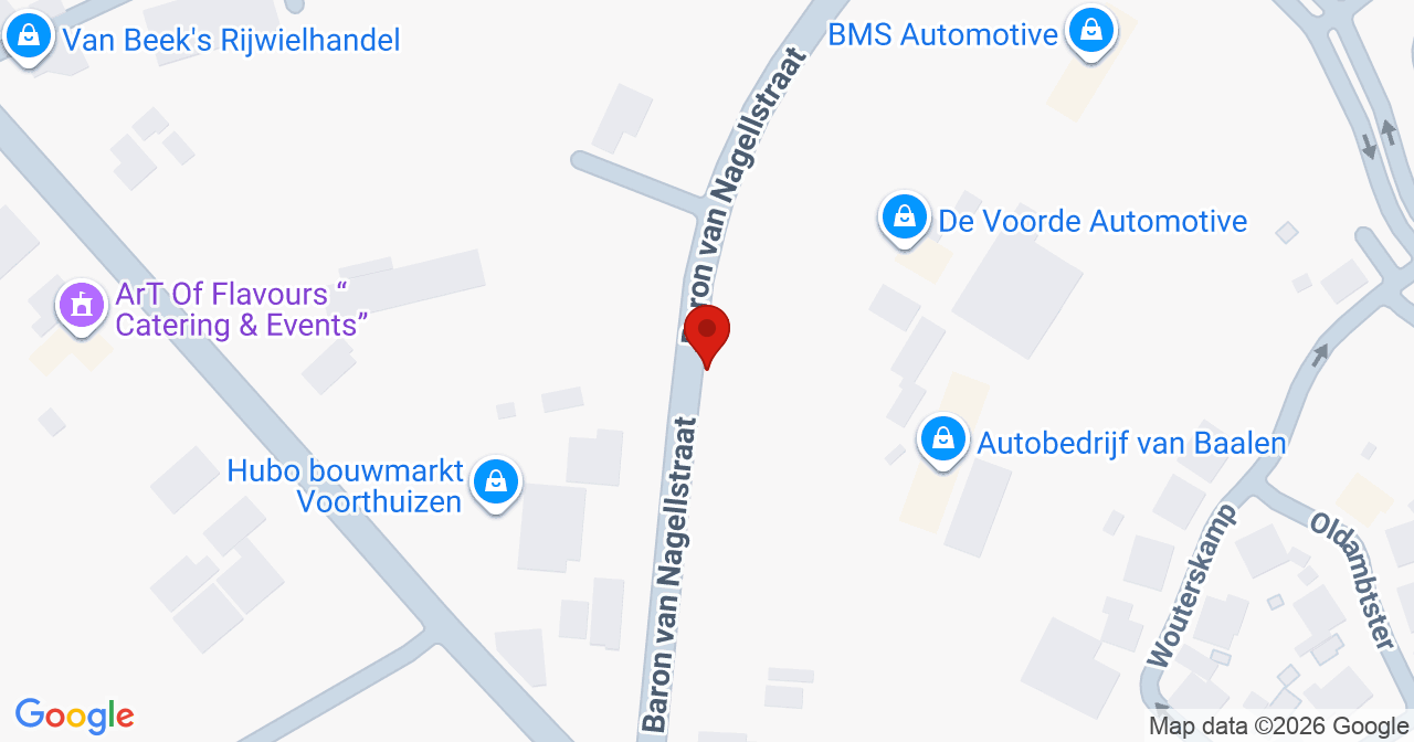 Kaart van het incident in Voorthuizen met berekende routes vanaf gealarmeerde posten