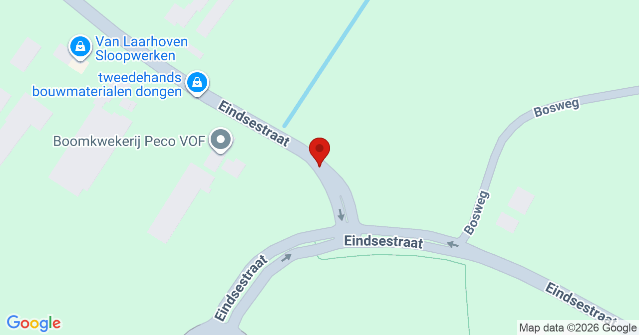 Kaart van het incident in Dongen met berekende routes vanaf gealarmeerde posten