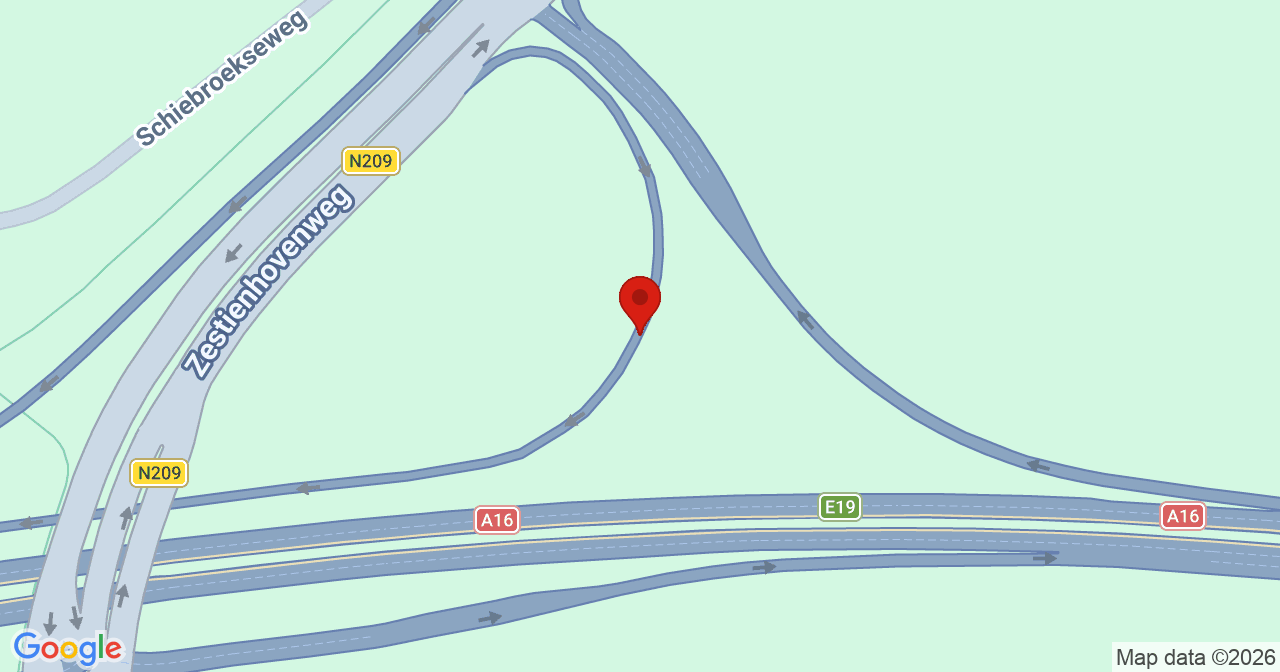 Kaart van het incident in Bergschenhoek 28 11 met berekende routes vanaf gealarmeerde posten