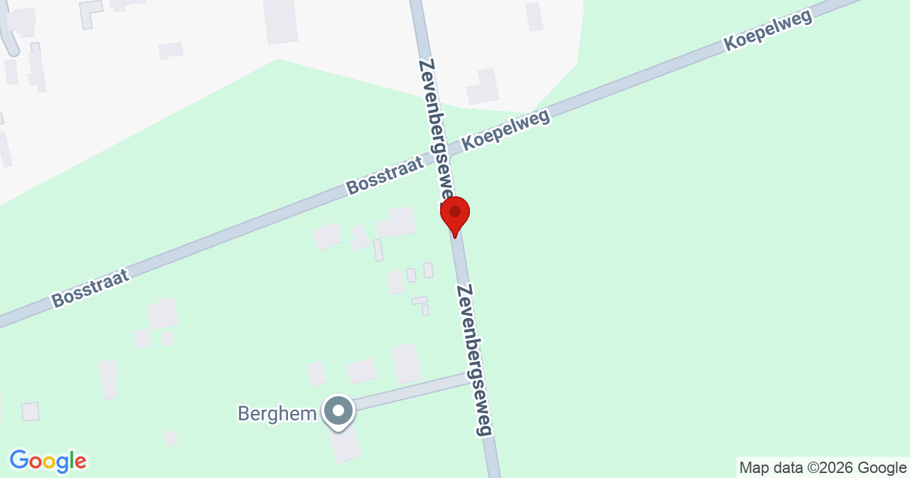 Kaart van het incident in Berghem met berekende routes vanaf gealarmeerde posten