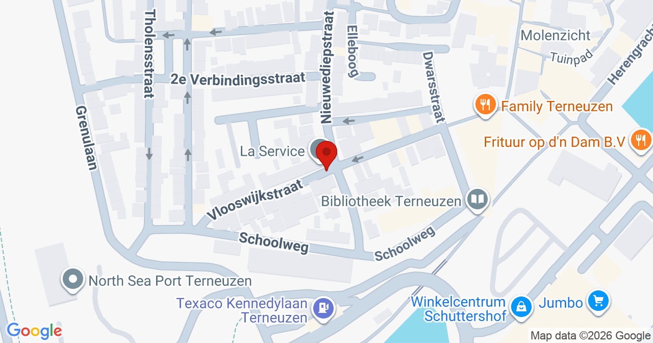 Kaart van het incident in Terneuzen met berekende routes vanaf gealarmeerde posten