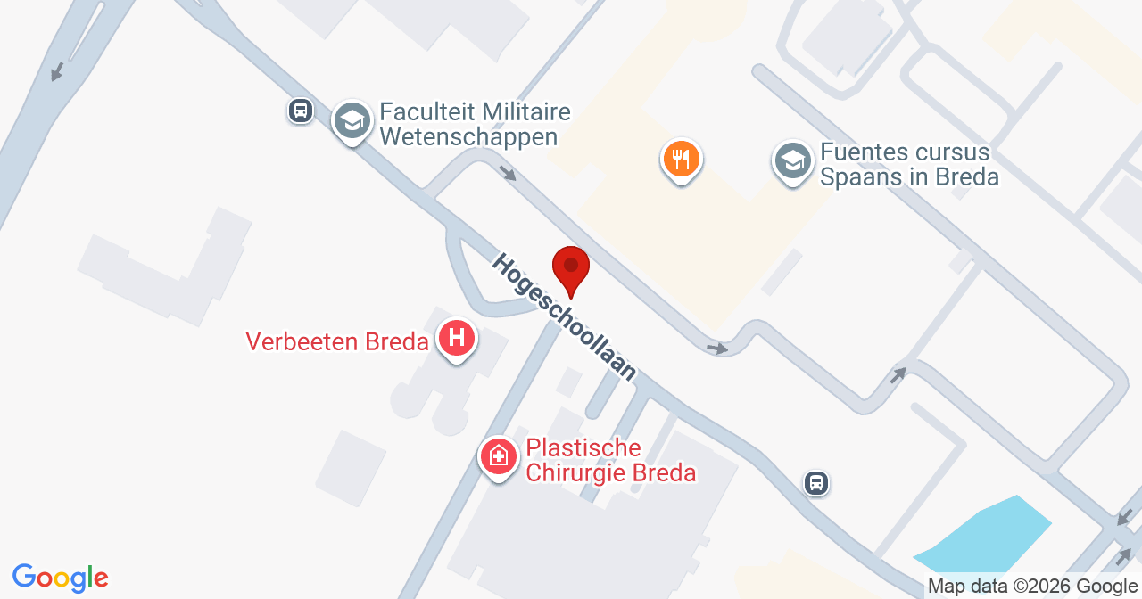 Kaart van het incident in Breda met berekende routes vanaf gealarmeerde posten