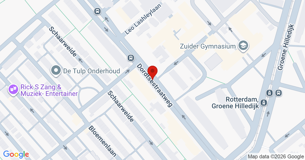 Kaart van het incident in Rotterdam met berekende routes vanaf gealarmeerde posten
