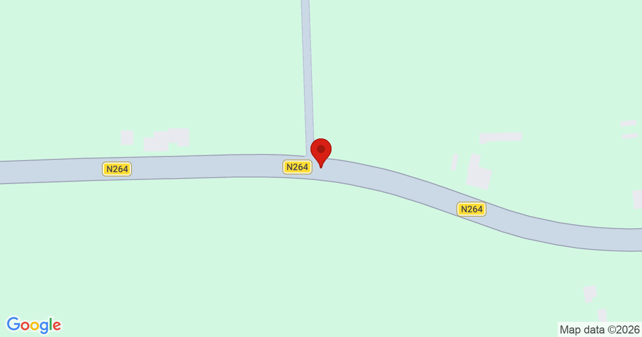 Kaart van het incident in Oeffelt met berekende routes vanaf gealarmeerde posten