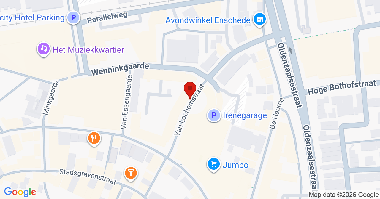 Kaart van het incident in Enschede met berekende routes vanaf gealarmeerde posten