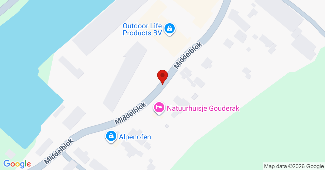 Kaart van het incident in Gouderak met berekende routes vanaf gealarmeerde posten