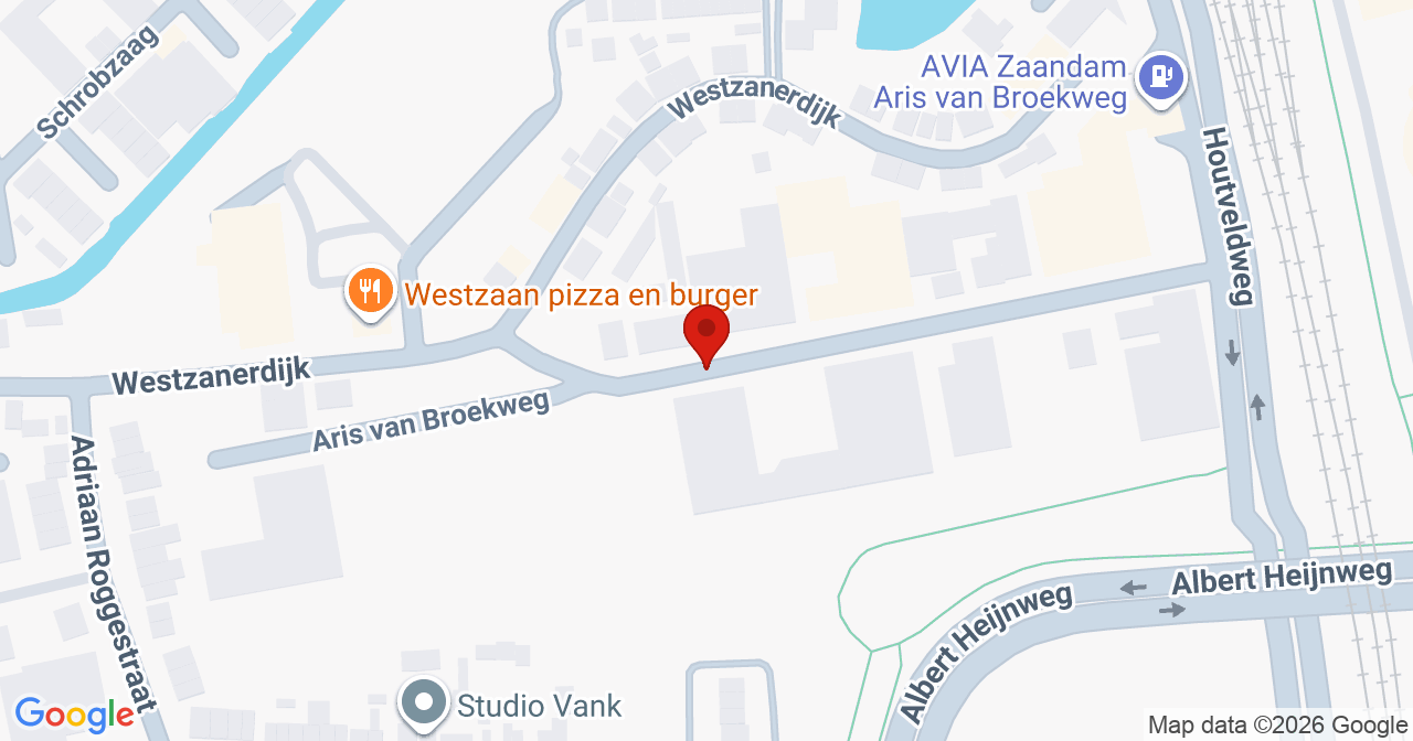 Kaart van het incident in Zaandam met berekende routes vanaf gealarmeerde posten