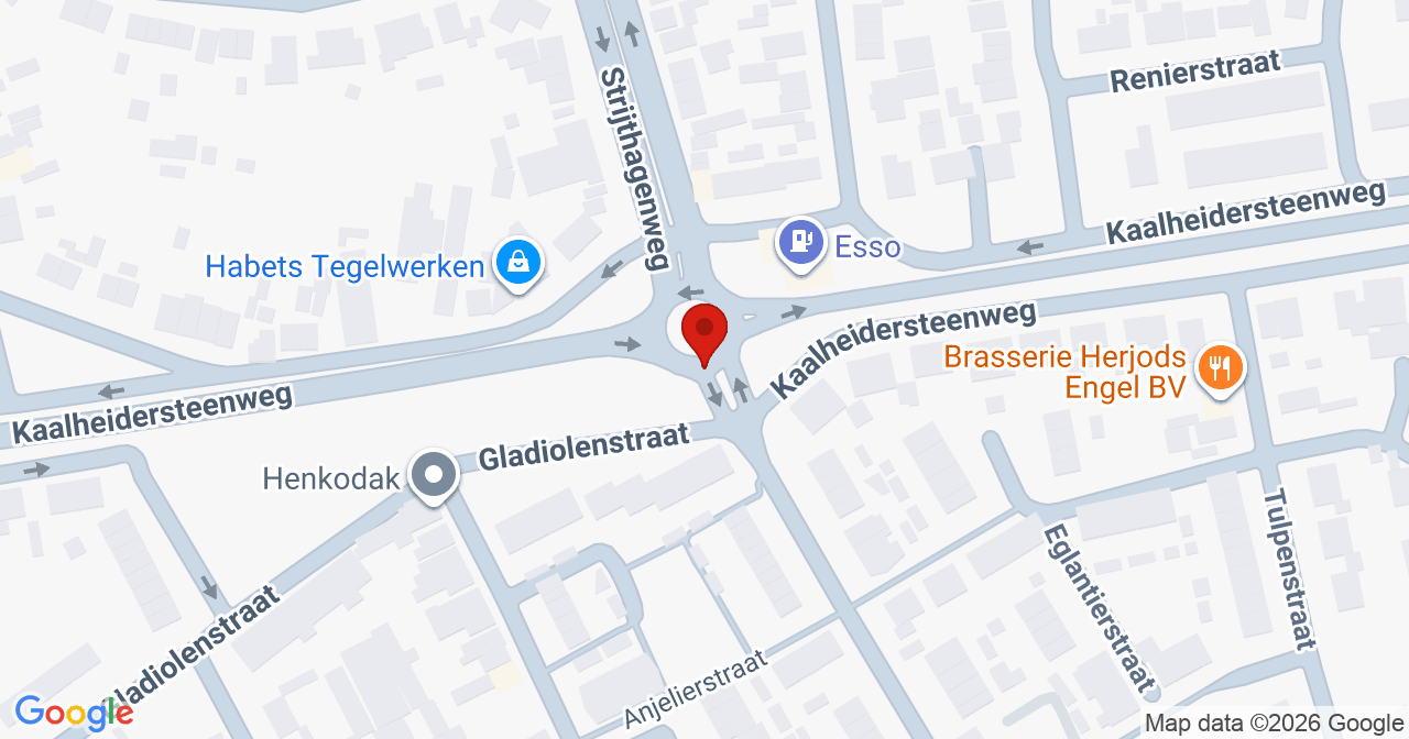 Kaart van het incident in Kerkrade met berekende routes vanaf gealarmeerde posten