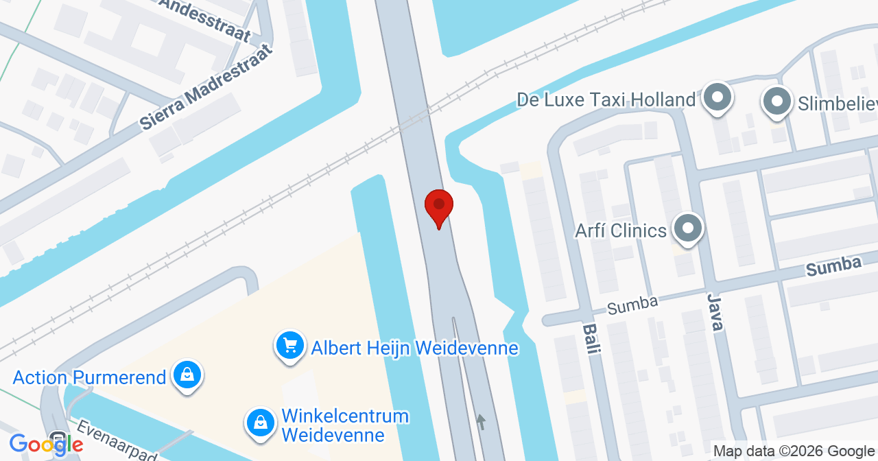 Kaart van het incident in Purmerend met berekende routes vanaf gealarmeerde posten