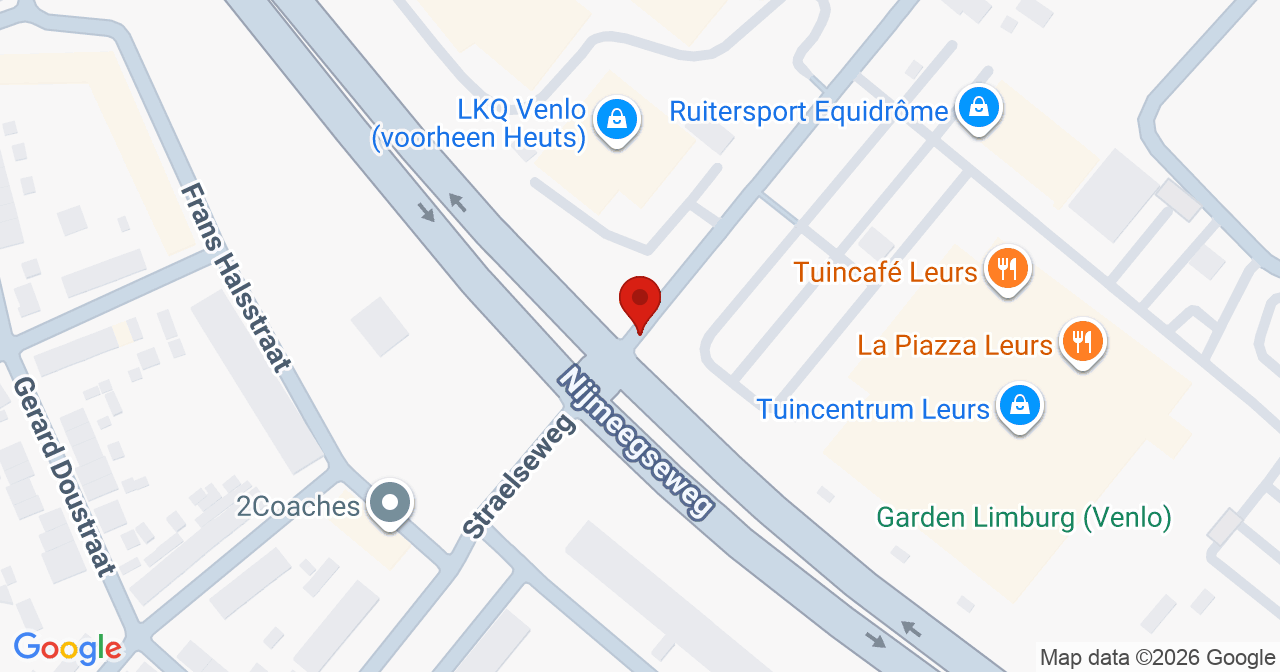 Kaart van het incident in Venlo met berekende routes vanaf gealarmeerde posten