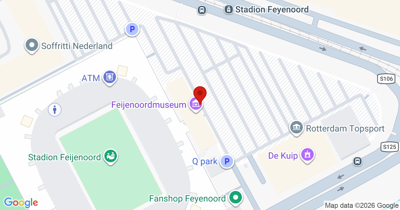 Kaart van het incident in Rotterdam met berekende routes vanaf gealarmeerde posten