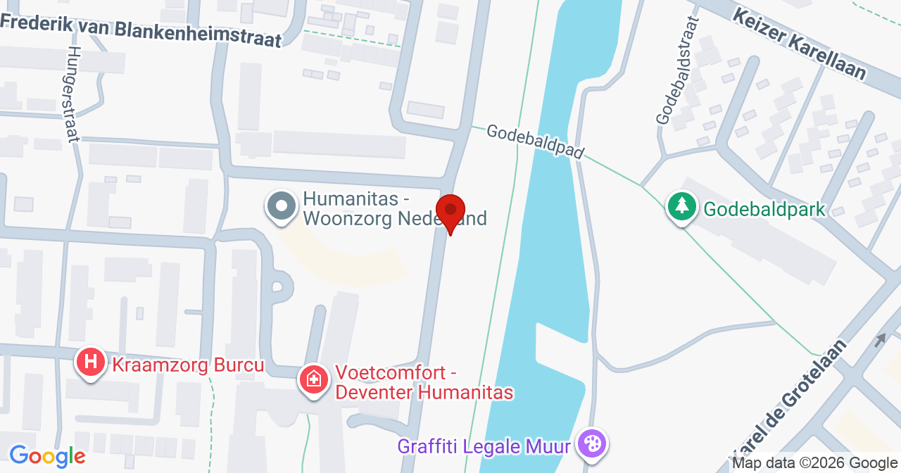 Kaart van het incident in Deventer met berekende routes vanaf gealarmeerde posten