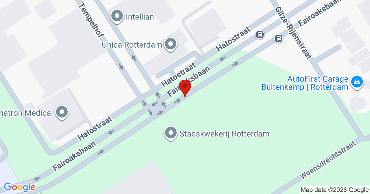 Kaart van het incident in Rotterdam met berekende routes vanaf gealarmeerde posten