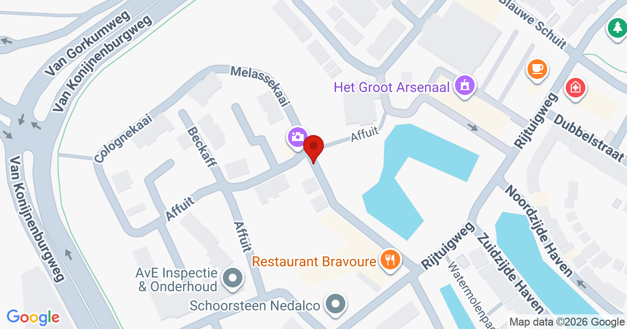 Kaart van het incident in Bergen op Zoom met de aanrijroutes van de gealarmeerde eenheden