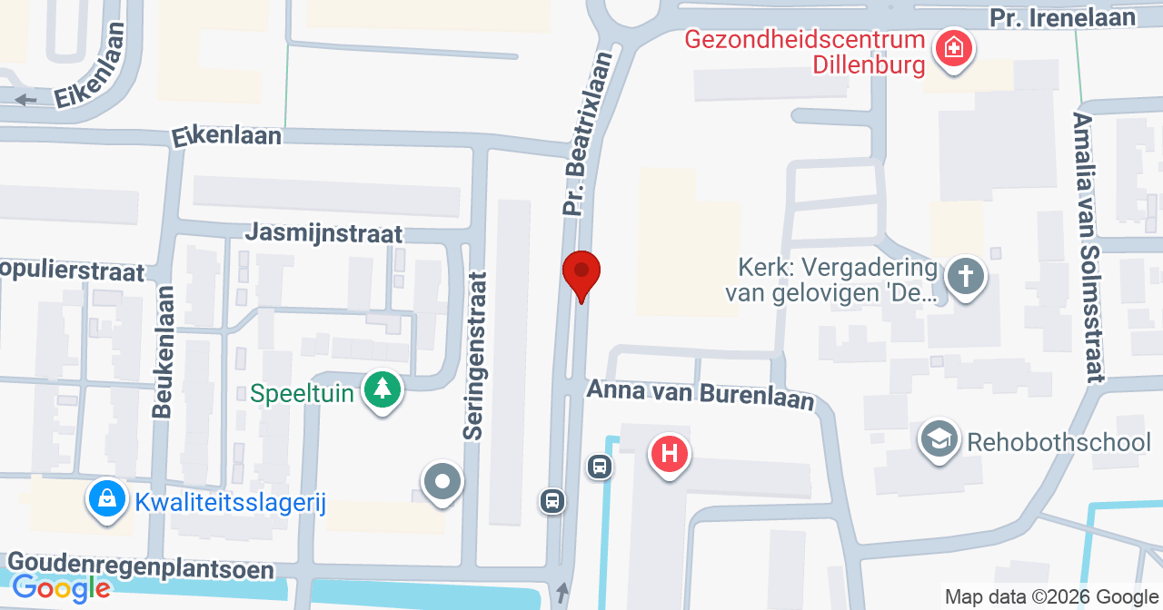 Kaart van het incident in Alphen aan den Rijn met de aanrijroutes van de gealarmeerde eenheden