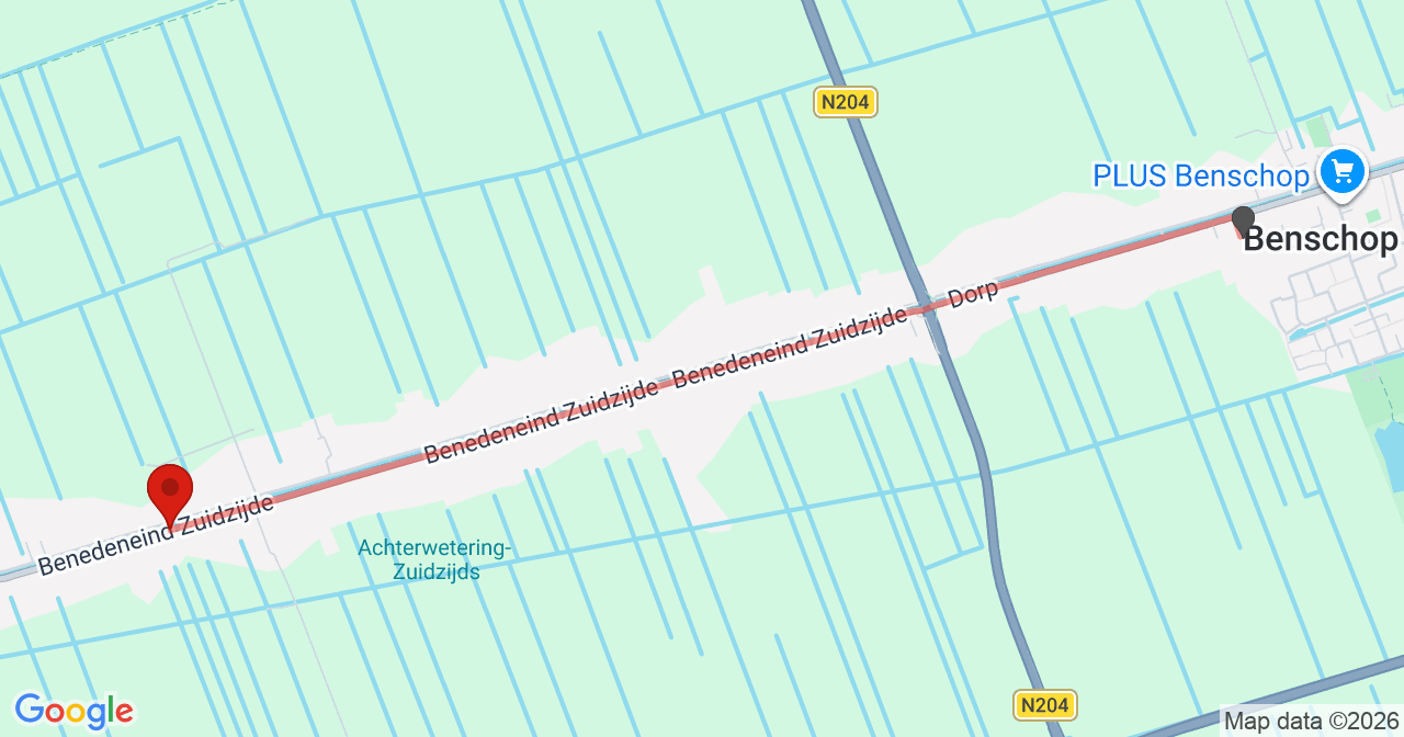 Kaart van het incident in Benschop met de aanrijroutes van de gealarmeerde eenheden