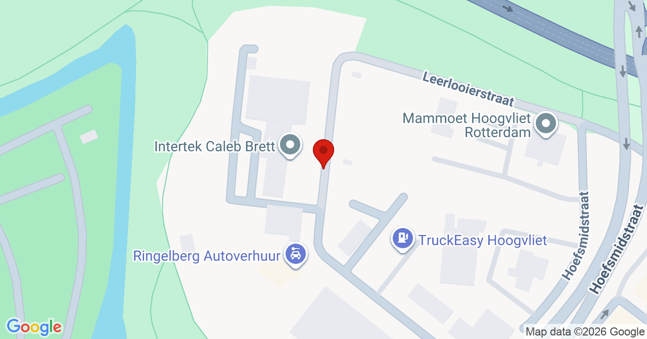 Kaart van het incident in Hoogvliet Rotterdam met de aanrijroutes van de gealarmeerde eenheden
